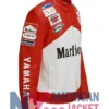 Yamaha Marlboro Leather Red And White Jacket