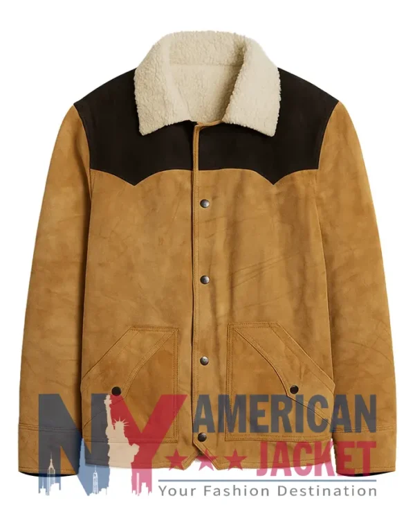 Yellowstone S05 Luke Grimes Suede Leather Jacket