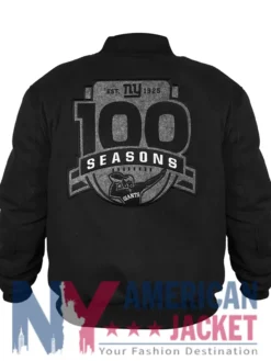 100th Season Boss Giants NY Hugo Black Bomber Jacket