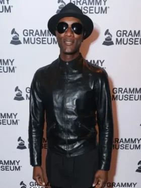 A New York Evening With Aloe Blacc Leather Black Jacket