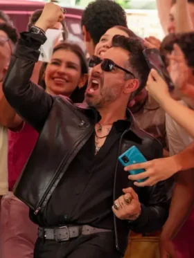 Acapulco S04 Omar Chaparro Leather Black Jacket