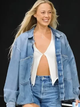 Aces vs Fever Game 3 Sophie Cunningham Denim Jacket