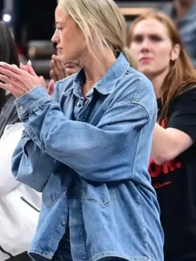Aces vs Fever Game 3 Sophie Denim Cunningham Jacket