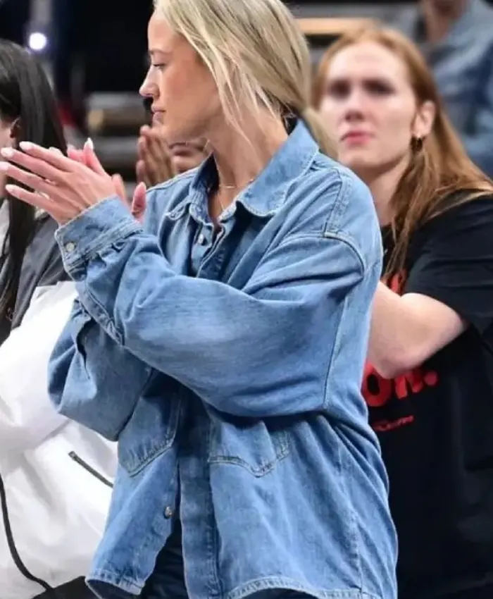 Aces vs Fever Game 3 Sophie Denim Cunningham Jacket
