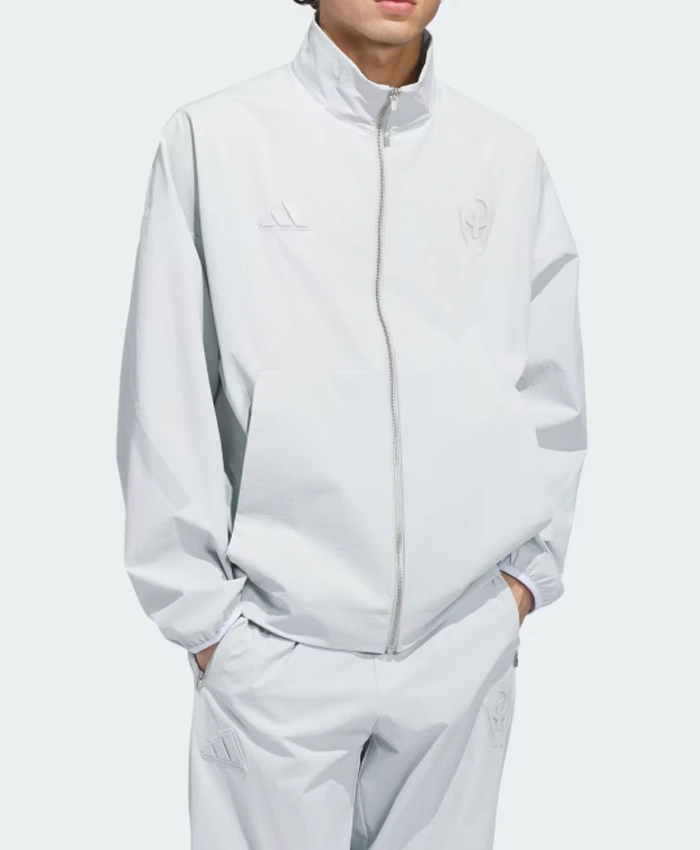 Adidas Mahomes Too Cold Woven ZNE White Track Jacket
