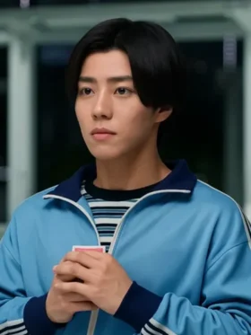 Alice in Borderland S03 Daigo Kotaro Track Blue Jacket
