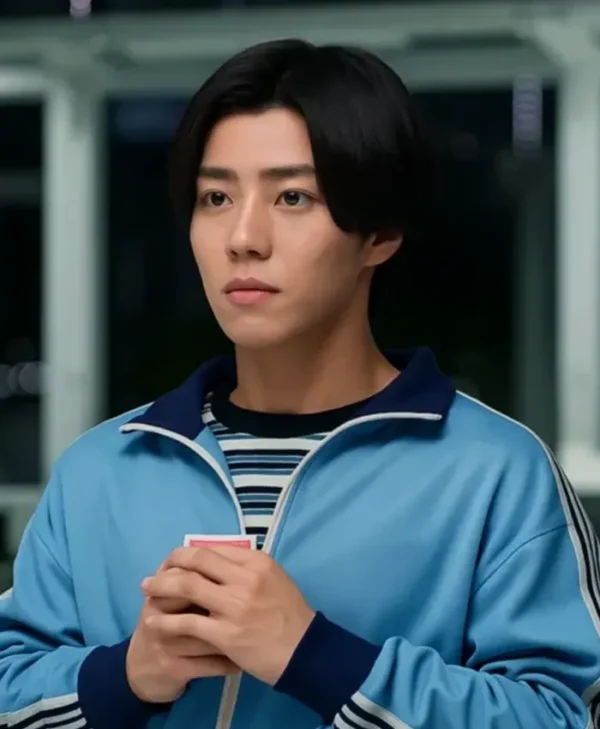 Alice in Borderland S03 Daigo Kotaro Track Blue Jacket