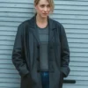 All of You 2025 Imogen Poots Black Leather Blazer
