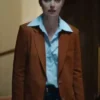 All of You 2025 Imogen Poots Brown Blazer