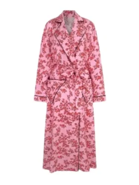 And Just Like That S03 Kristin Davis Floral Pink Robe