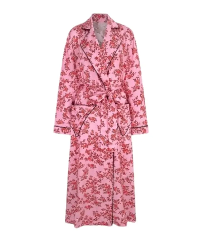 And Just Like That S03 Kristin Davis Floral Pink Robe