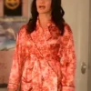 And Just Like That S03 Kristin Davis Pink Floral Robe