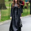 Anne Hathaway Black The Devil Wears Prada 2 Coat