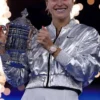 Aryna Sabalenka 2025 US Open Crop Silver Jacket