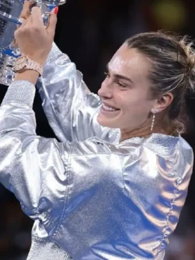 Aryna Sabalenka 2025 US Silver Open Crop Jacket