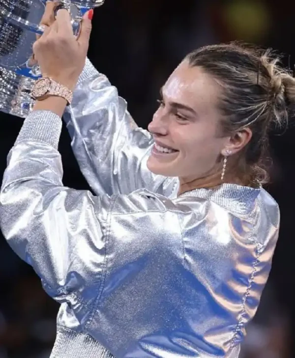Aryna Sabalenka 2025 US Silver Open Crop Jacket