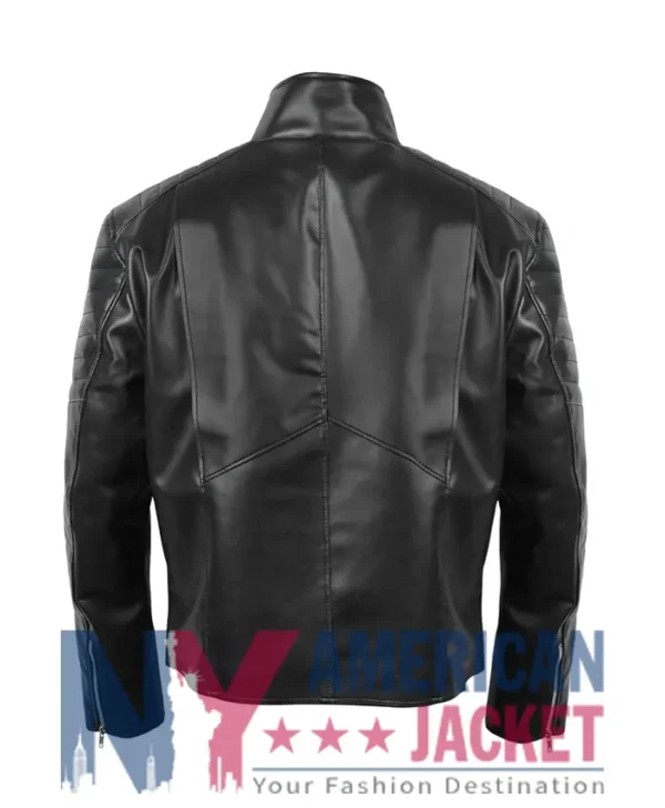 Batman v Leather Superman Black Jacket