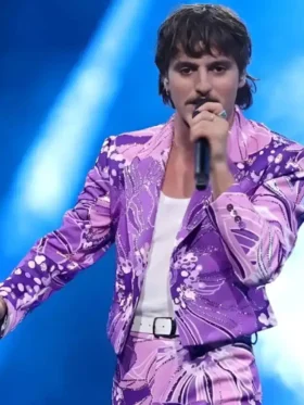 Benson Boone American Music Awards 2025 Purple Jacket