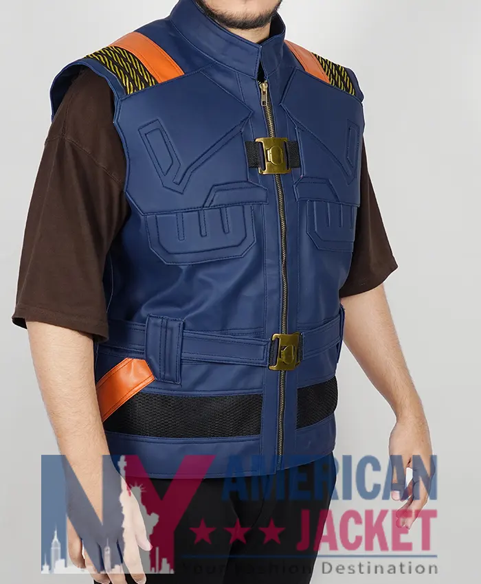 Black Panther Erik Killmonger Costume Leather Vest