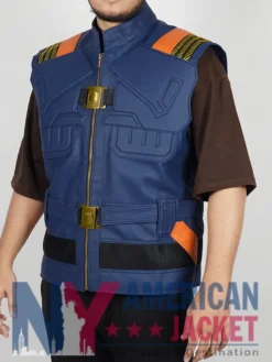 Black Panther Erik Leather Killmonger Costume Vest