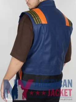 Black Panther Leather Erik Killmonger Costume Vest