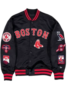 Boston Red Sox OVO x New Era Varsity Black Jacket