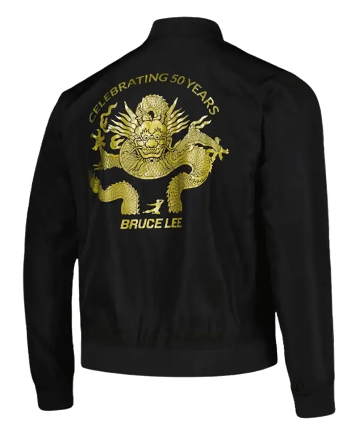 Bruce Lee Mitchell & Ness Bomber Celebrating Jacket