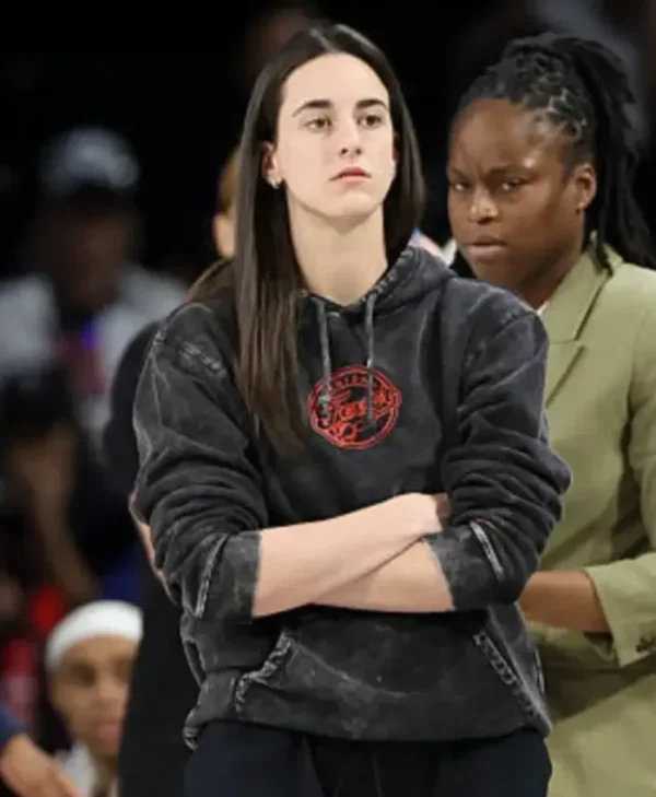 Caitlin Clark 2025 WNBA Playoffs Semifinal Black Hoodie