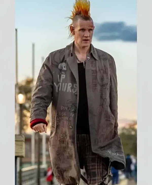 Caught Stealing 2025 Matt Smith Printed Coat