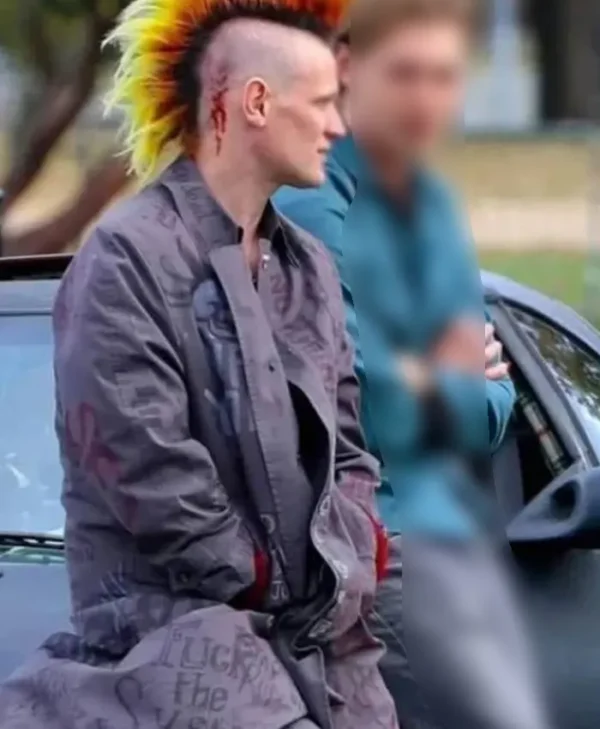 Caught Stealing 2025 Printed Matt Smith Coat