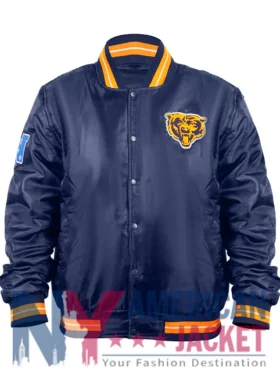 Chicago Bears Double Down Satin Jacket