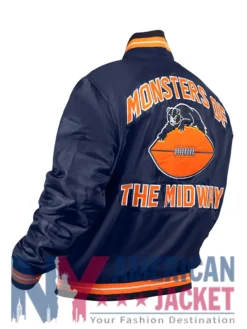 Chicago Bears Down Satin Double Jacket