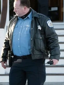 Chicago Fire Sergeant DeLaney Black Leather Jacket