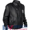 Chicago Sergeant Fire DeLaney Leather Black Jacket