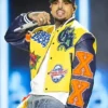 Chris Brown Breezy Bowl XX Tour Varsity Jacket
