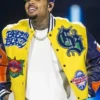 Chris Brown Breezy Varsity Bowl XX Tour Jacket