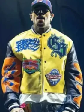 Chris Brown Breezy Varsity Tour Bowl XX Jacket