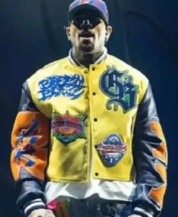 Chris Brown Breezy Varsity Tour Bowl XX Jacket