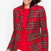 Christmas Plaid Women’s Suit Jacket
