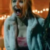 Clown in a Cornfield Cassandra Potenza Fur White Jacket