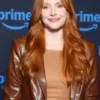 Deep Cover 2025 Bryce Dallas Brown Leather Blazer