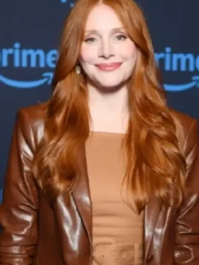 Deep Cover 2025 Bryce Dallas Brown Leather Blazer