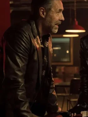 Deep Cover 2025 Paddy Considine Leather Brown Blazer