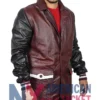 Descendants Burgundy Leather Jay And Black Jacket