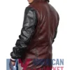 Descendants Jay Leather Burgundy Black And Jacket