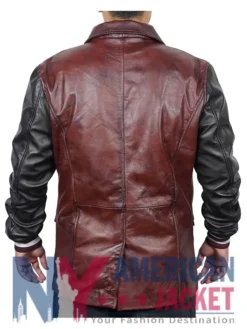 Descendants Leather Jay Burgundy And Black Jacket