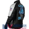 Detroit Black Lions Leather Zip-Up Jacket