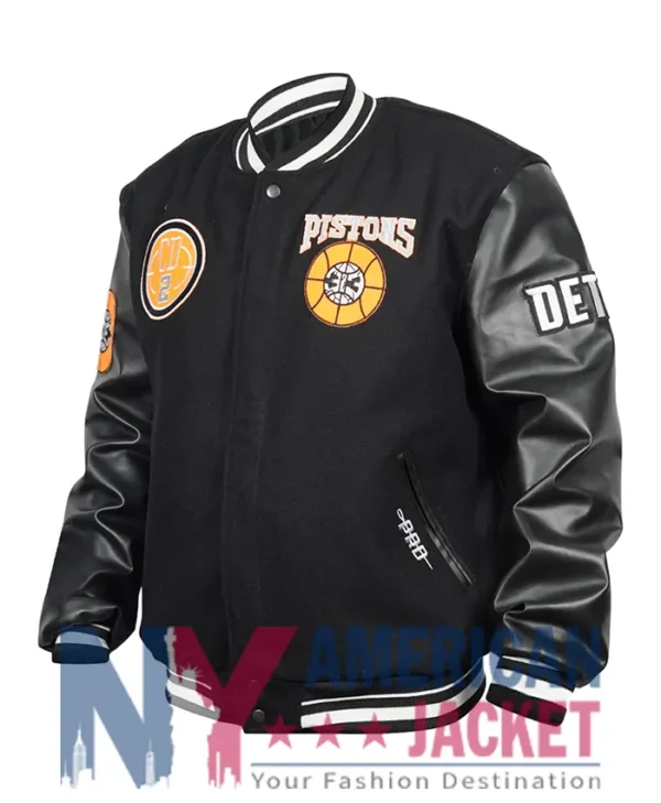 Detroit Pistons City Edition Varsity Black Jacket