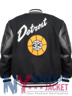 Detroit Pistons City Edition Varsity Black Jacket