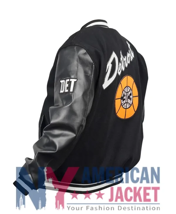 Detroit Pistons City Edition Varsity Black Jacket